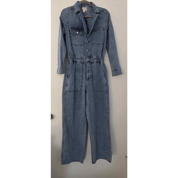 Universal Thread Denim Utility Jumpsuit/Size 4 – Light Wash /NWT - Picture 2 of 4